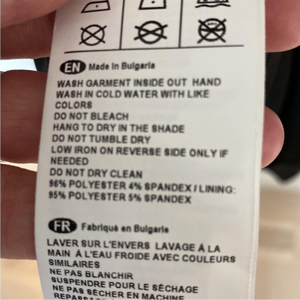 Joseph Ribkoff Black Long Sleeve Dress with Asymmetrical Round Stud Detail - Picture 8 of 9